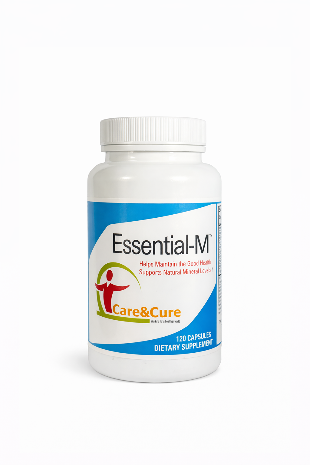 Essential-M broad spectrum mineral supplement 120 capsules UK Care and Cure