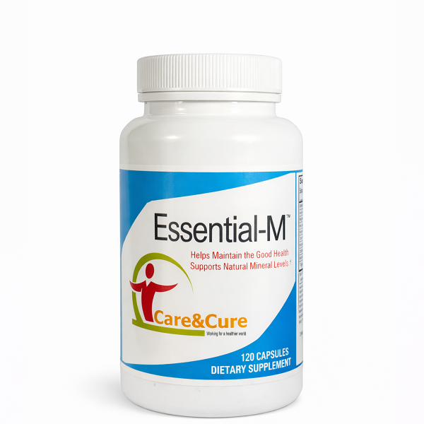 Essential-M broad spectrum mineral supplement 120 capsules UK Care and Cure