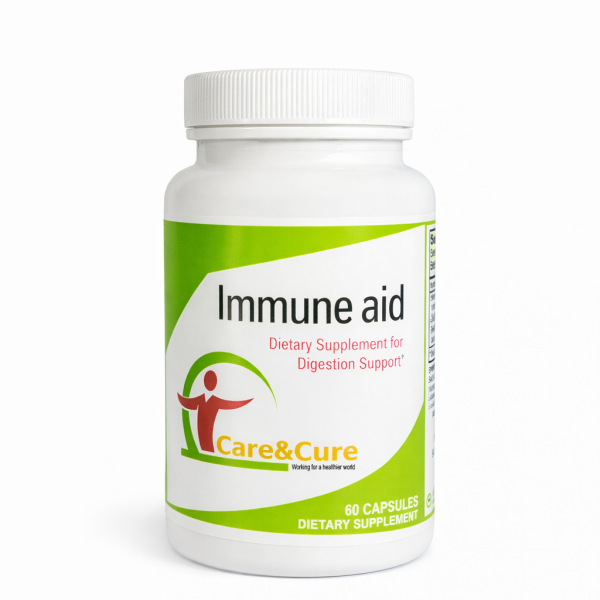 Immune aid multi-strain probiotic supplement 60 capsules gut health UK