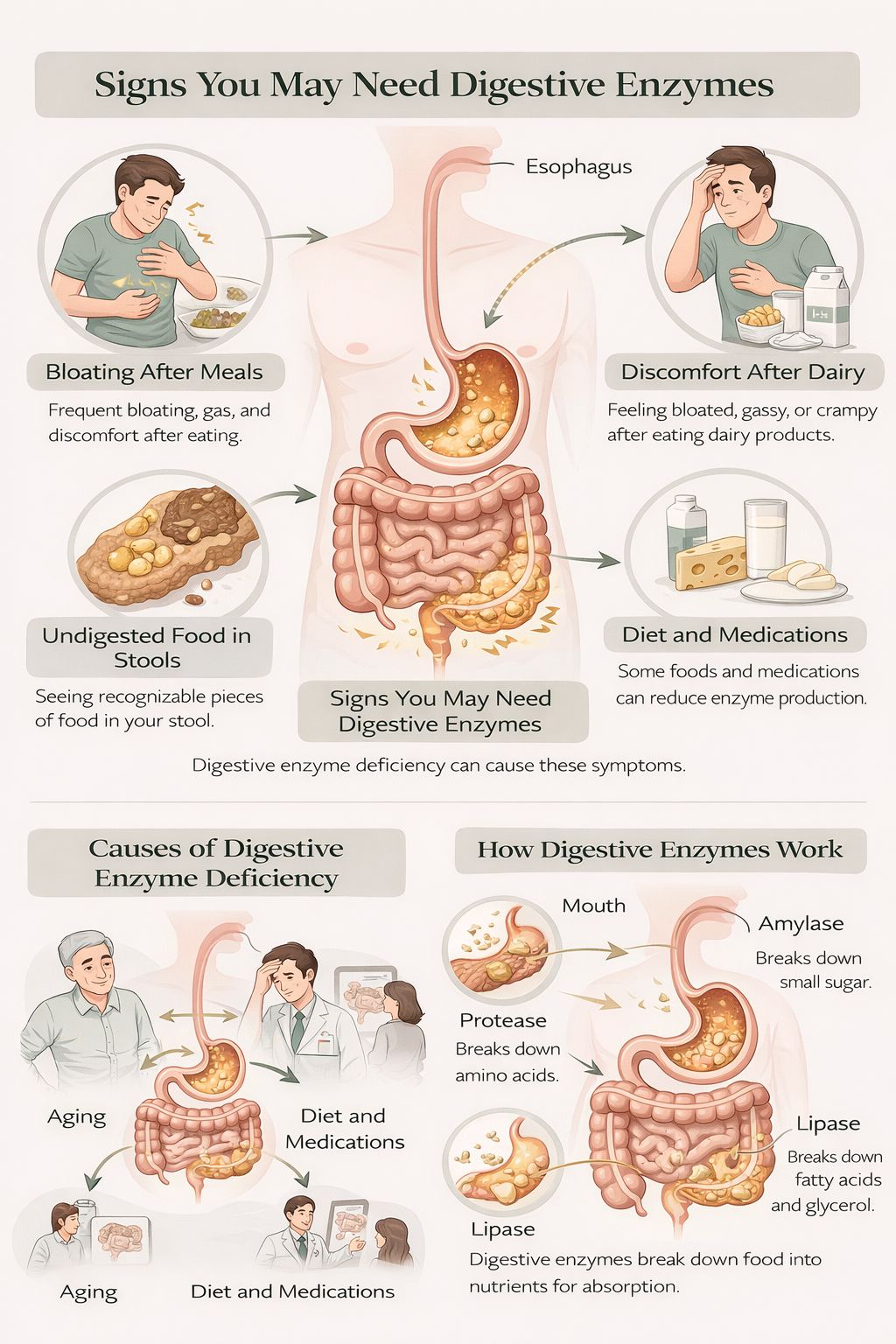diagram-showing-digestive-system-with-enzyme-activity-and-bloating-symptom